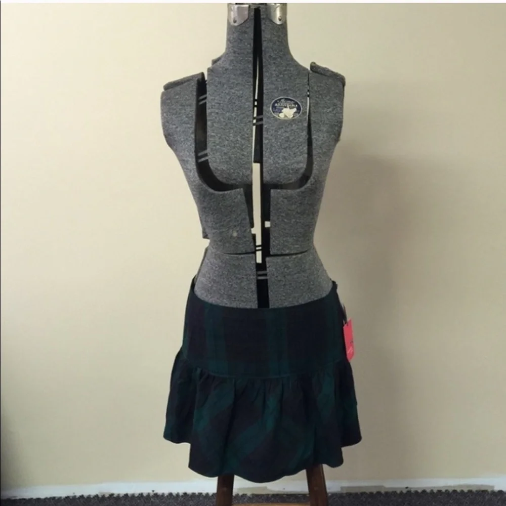 New Large Green & Navy Plaid Tommy Girl by Tommy Hilfiger - Picture 2 of 3